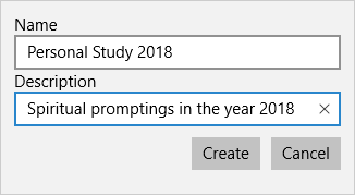 Creating a new notebook in the Annotations pane.